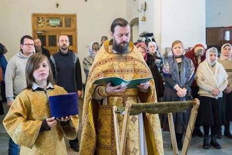 1 января в храме преподобного Сергия в Трубино
